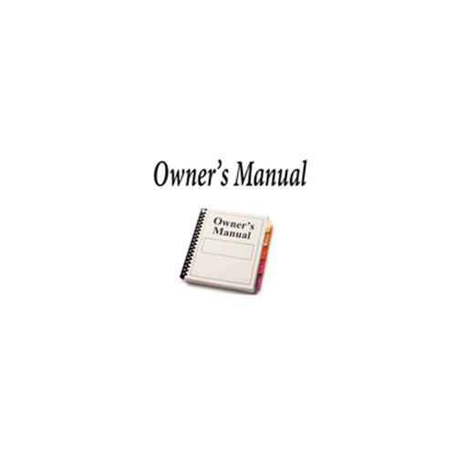 Owners Manual For Grant