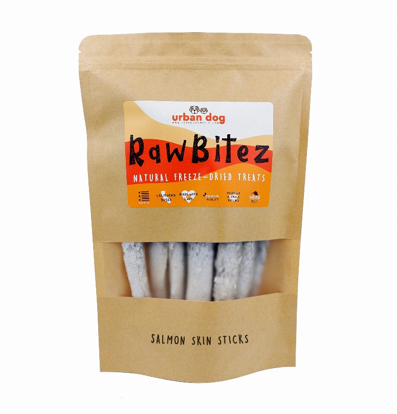 RawBitez Natural Freeze-Dried Treats - 2.5 ozSalmon Skin Sticks