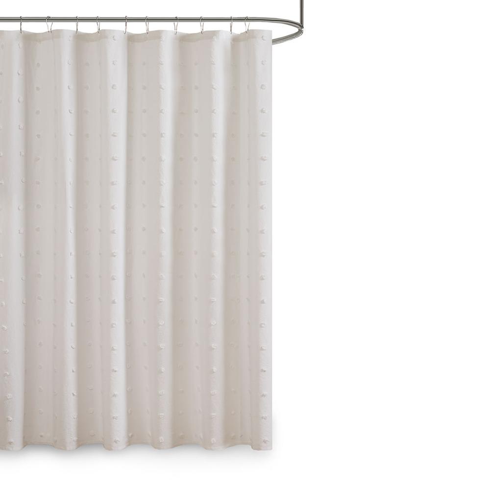 100% Cotton Jacquard Pom Pom Shower Curtain,UH70-2241
