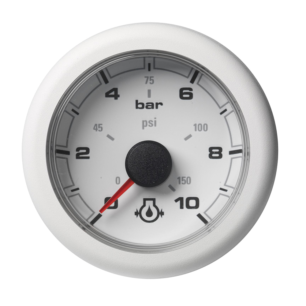 VDO Marine OceanLink Engine Oil Pressure - 10 Bar/150 PSI - White Dial & Bezel