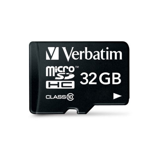Verbatim 44083 microSDHC Card with Adapter (32GB; Class 10)