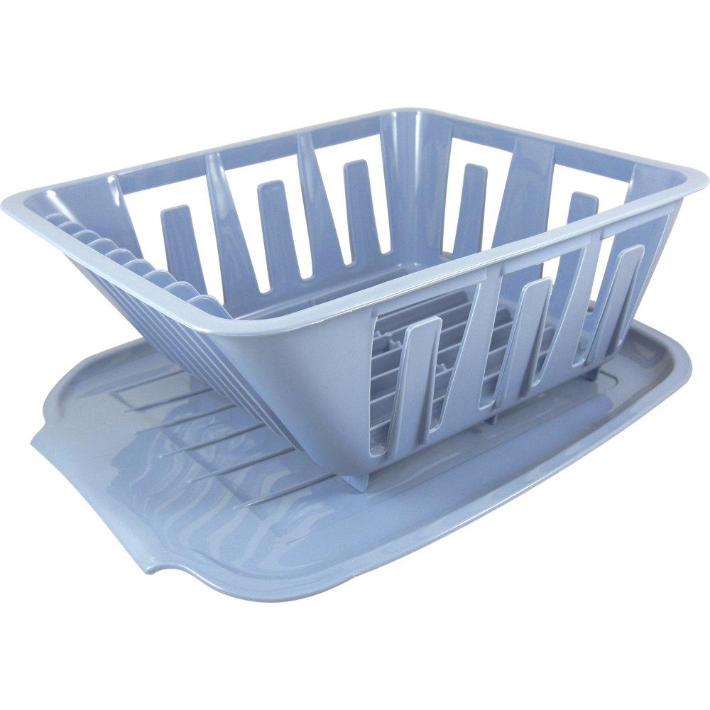 Mini Dish Drainer Set, Blue, Bagged