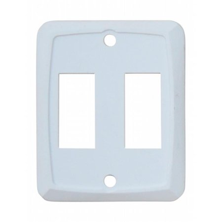 Double Face Plate - White 1/Card