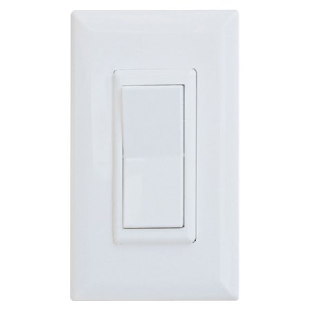 15 Amp Decor Rocker Switch With Cover - White