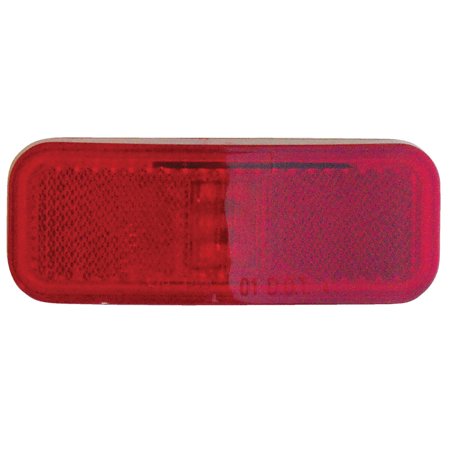WEATHERPROOF LED 4 X 1.5 MARKER LIGHT WITH REFLECTOR - RED