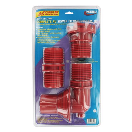 Ez Coupler 3-Piece System, Red, Carded