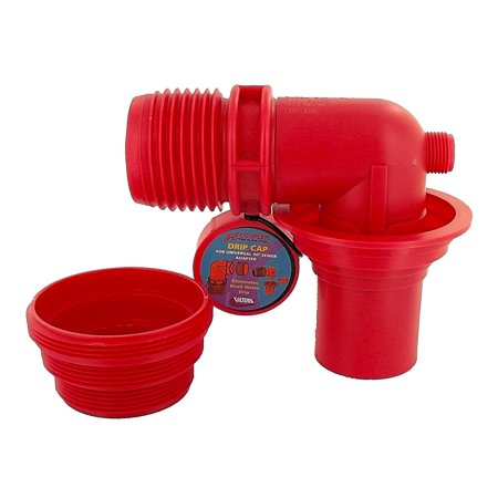 Ez Coupler 90 Degrees Sewer Adapter And Thread Attachment, Red, Carded