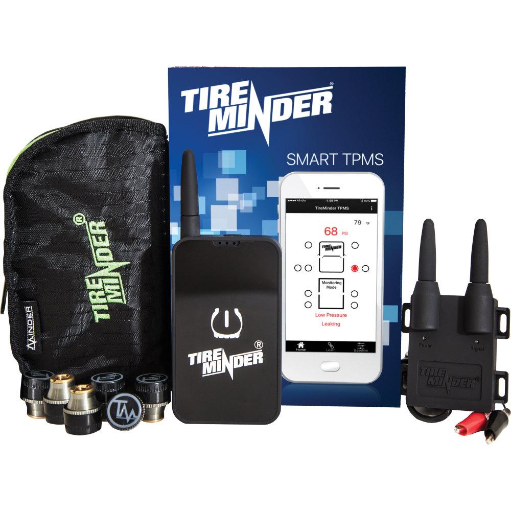 FIRST SMART TPMS FOR RV'S BLUETOOTH ADAPTER W/4 TRANSMITTERS & RHINO BOOSTER
