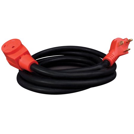 30A Extension Cord W/Handle, 15Ft, Red, Boxed