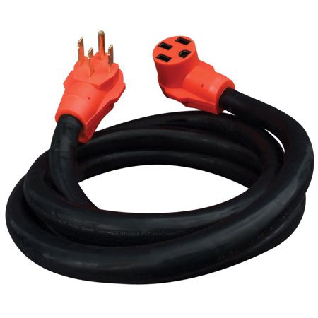 50A Extension Cord W/Handle, 10Ft, Red, Boxed