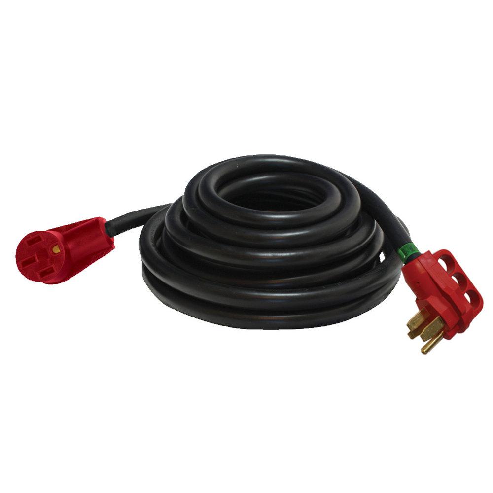 50A Extension Cord W/Handle, 50', Red, Boxed