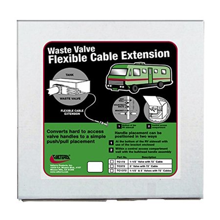 Flexible Cable Kit, 72In, With 1-1/2In And 3In Valves, 2 Cables Per Box