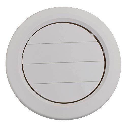 A/C Ceiling Register Adj. Rotating 5In Plastic, Medium White, Carded