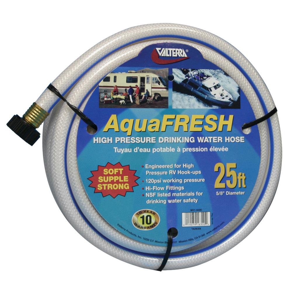 Drinking Water Hose, 5/8In X 25', White