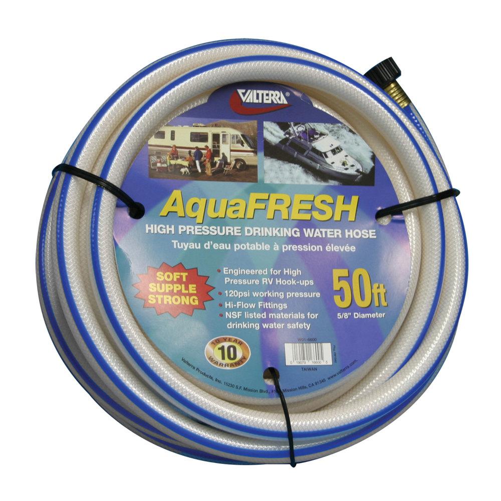 Drinking Water Hose, 5/8In X 50', White