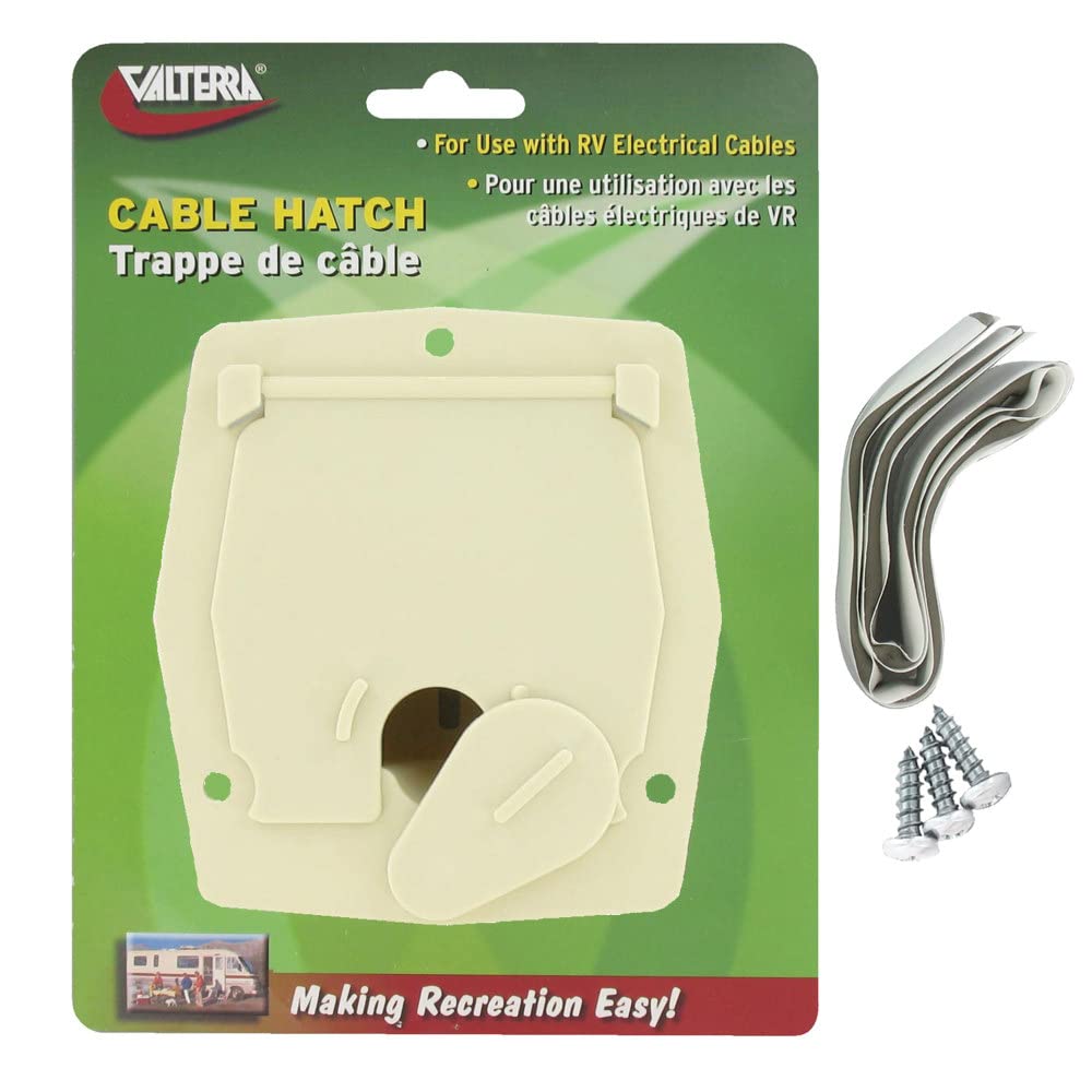 CABLE HATCH SM SQUARE COL WHITE CARDED