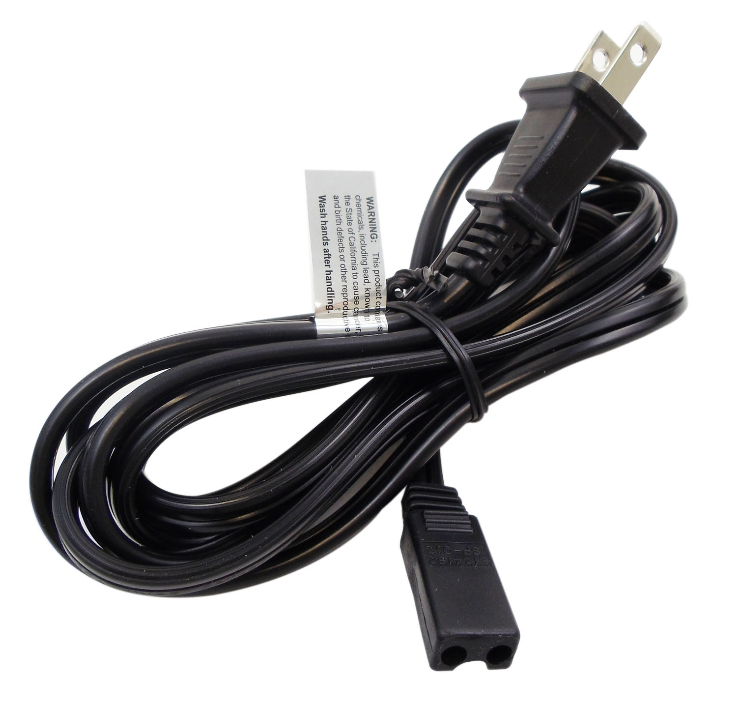 Vanco - 6' Ac Power Cord With Universal (Sony) 2 Prong Type Plug