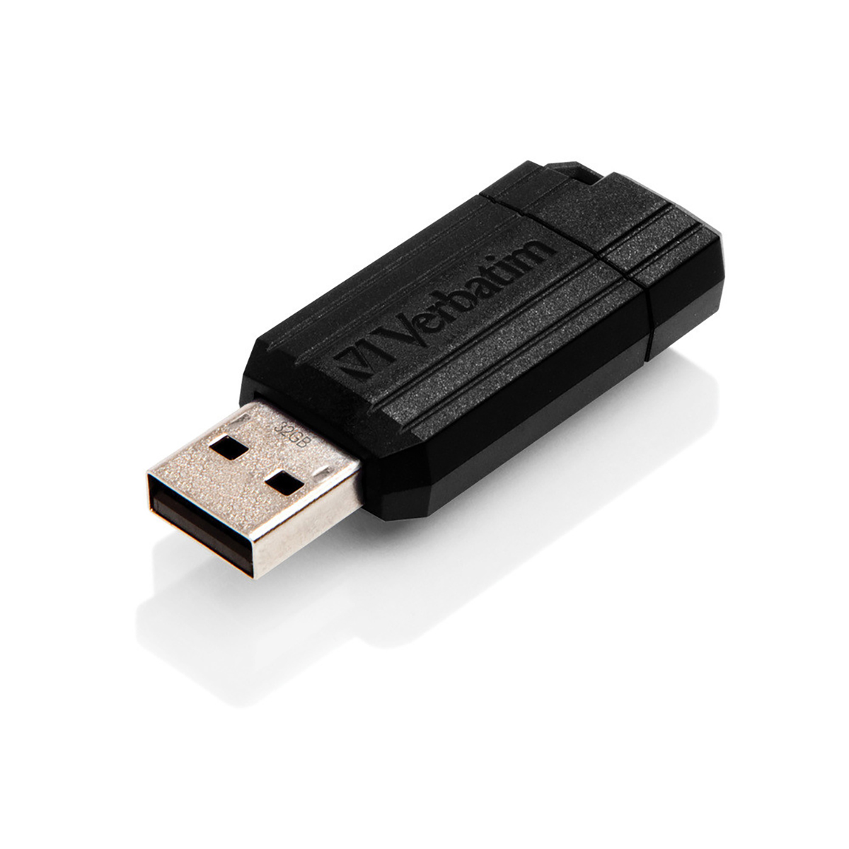 32GB PinStripe USB Flash Drive Black
