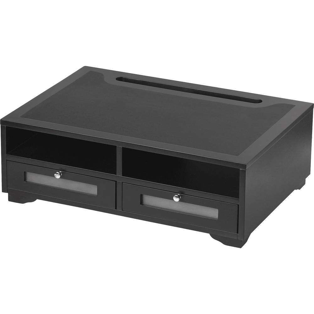 Victor 1130-5 Midnight Black Printer Stand - 2 x Shelf(ves) - 7.8" Height x 21.8" Width x 15.3" Depth - Desktop - Matte - Wood