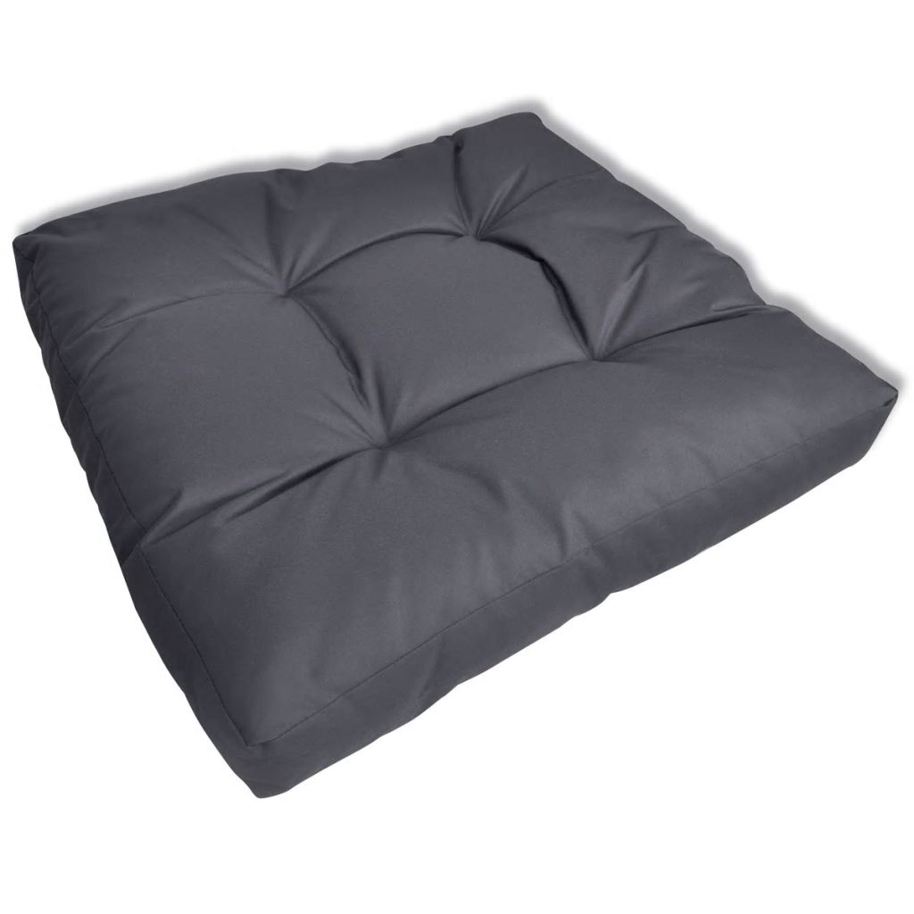 Upholstered Seat Cushion 23.6" x 23.6" x 3.9" Gray