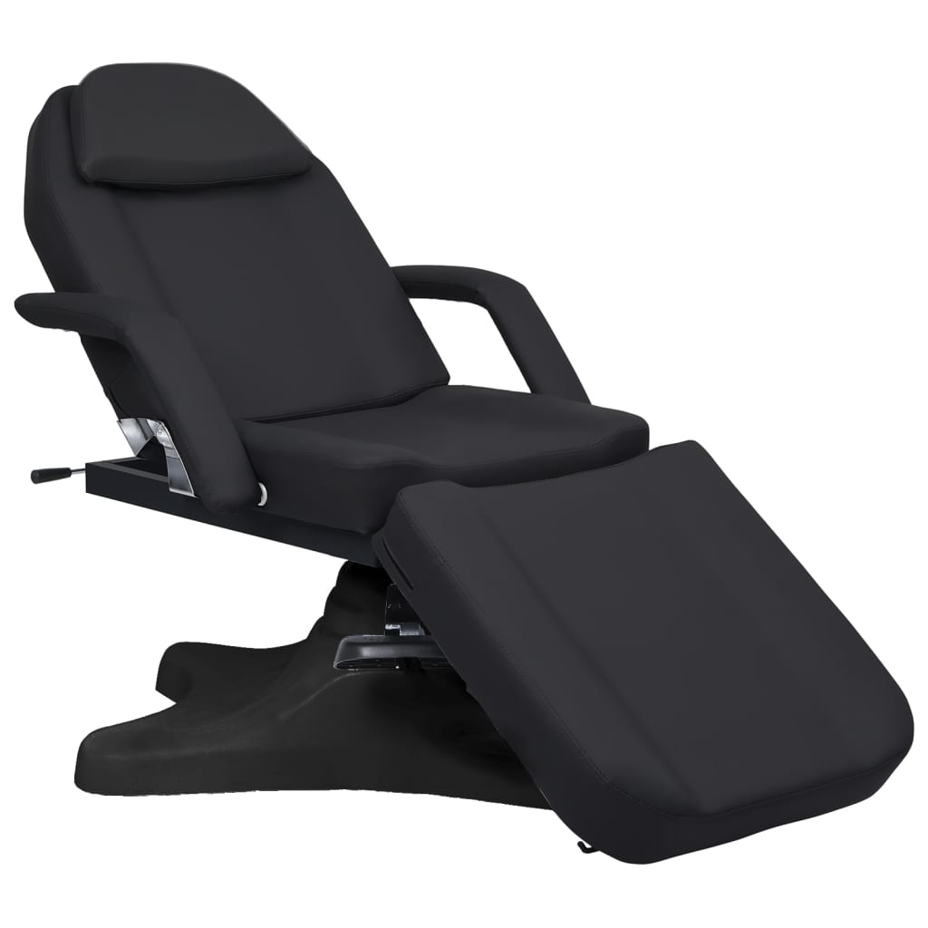 vidaXL Massage Table Black 70.9"x24.4"x(34.1"-46.5")