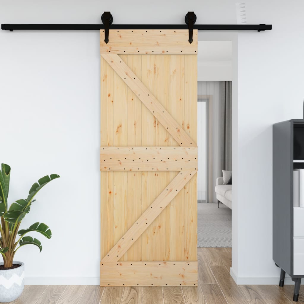 vidaXL Door NARVIK 33.5"x82.7" Solid Wood Pine