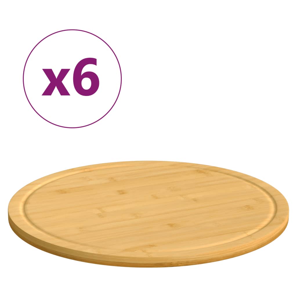 vidaXL Chopping Boards 6 pcs  15.7"x0.6" Bamboo
