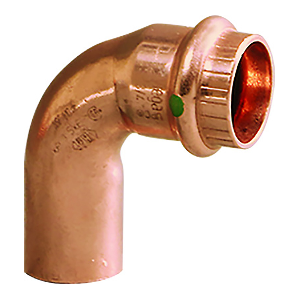 Viega ProPress 2" - 90° Copper Elbow - Street/Press Connection - Smart Connect Technology