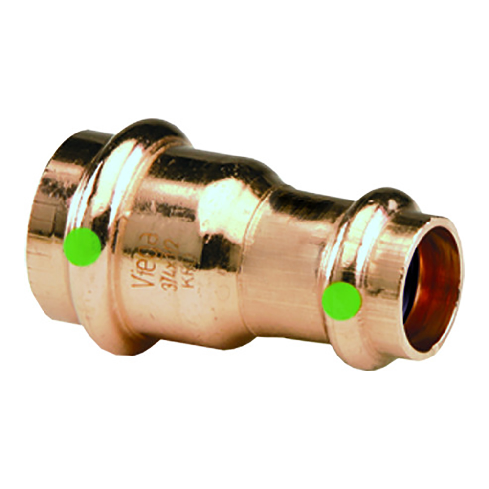 Viega ProPress 1-1/4" x 1" Copper Reducer - Double Press Connection - Smart Connect Technology