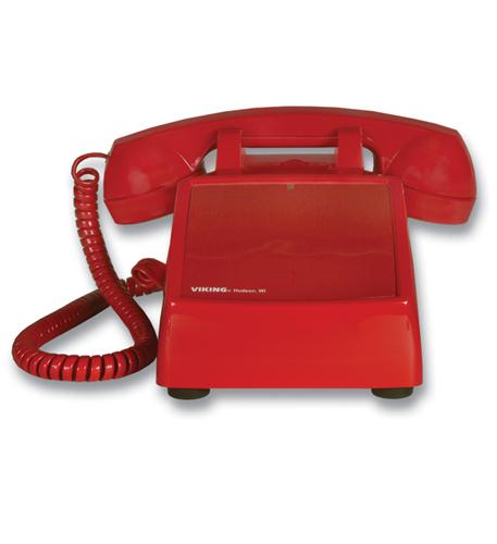 No Dial Desk Phone - Red