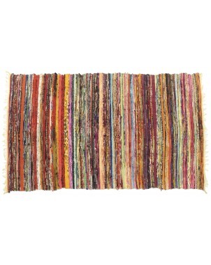 Recycled Fabric Rug - Assorted Color and Size - 4' x 6' Yellow