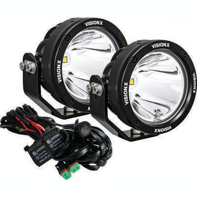 PAIR OF 6.7IN SINGLE SOURCE 70 WATT CANNON CG2 LIGHTS INCLUDING HARNESS INCL DTP