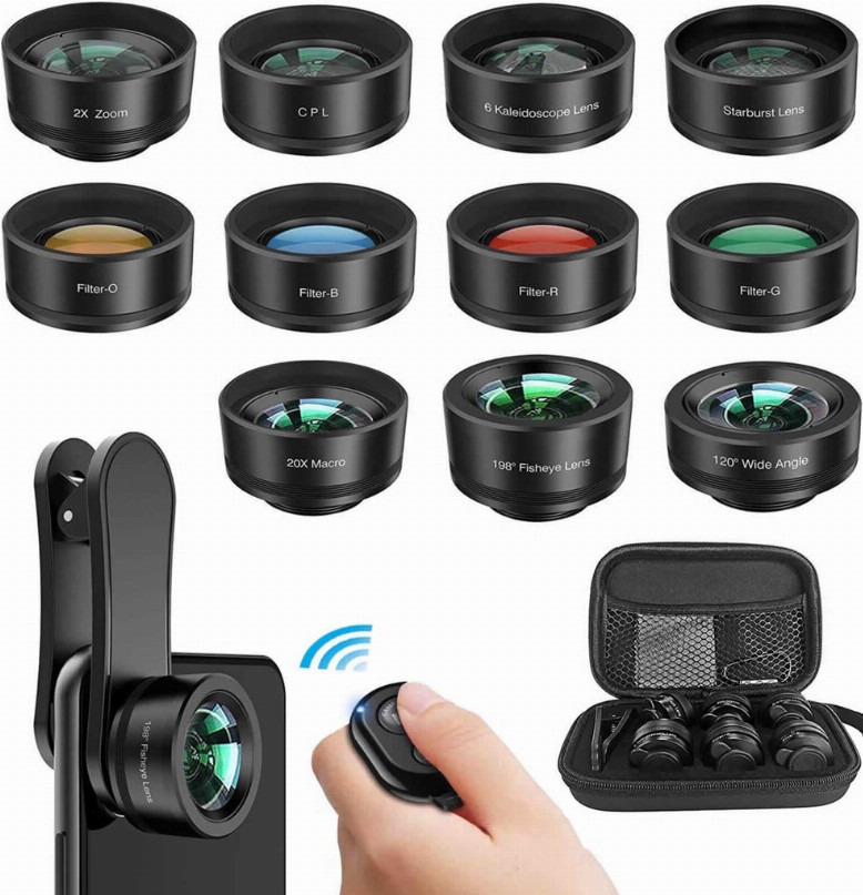 12 in 1 Upgraded Photography Set for iPhone And Any Smartphones
