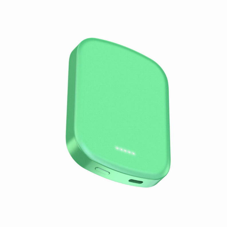 Chargomate Magnetic Portable Wireless Charger And Power Bank For Apple And Android - Metallic Green