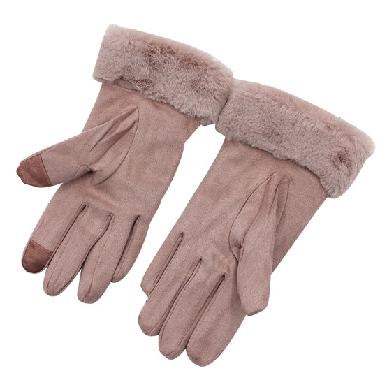 Chic Vibe Suede Smart Touch Gloves