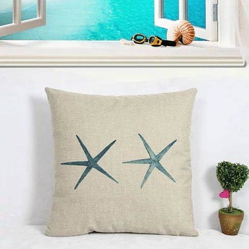 Coastal Charm Cushion Covers - Starfish