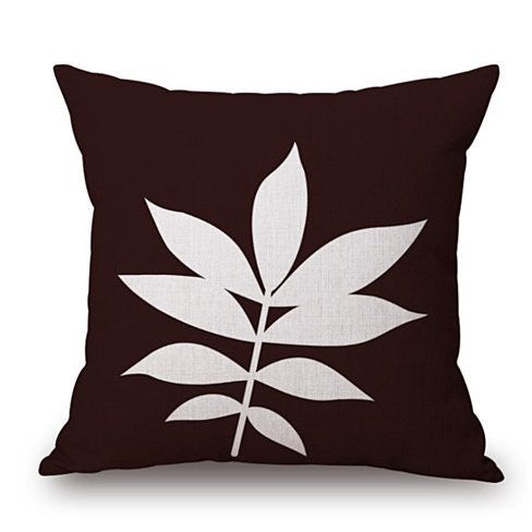 Foliage Love Autumn And Spring Leaf Cushion Covers - Brown