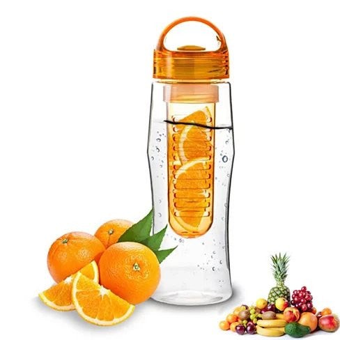 Fruitzola JAMMER Fruit Infuser Water Bottle In 4 Colors - Orange