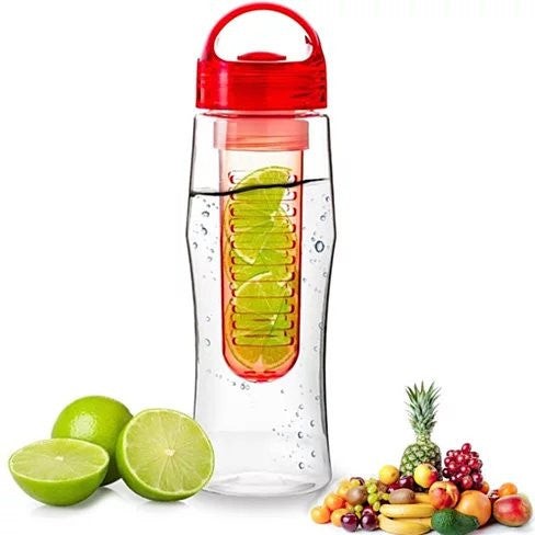 Fruitzola JAMMER Fruit Infuser Water Bottle In 4 Colors - Red