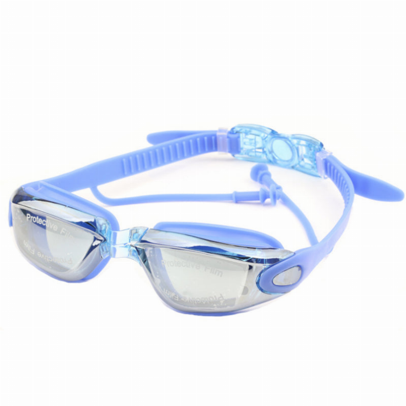 Go Go Goggles Swimming Glasses With Ear Plugs - Summer Blue