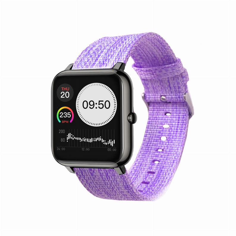 Medley Wellness And Sports Activity Tracker Watch With Melange And Urban Belt - Purple