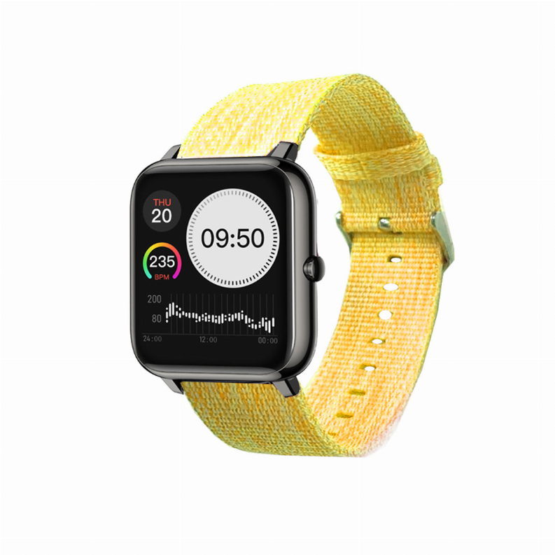 Medley Wellness And Sports Activity Tracker Watch With Melange And Urban Belt - Tangy Yellow