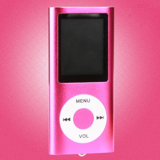 Portable Mp3 Music Player and FM Radio And More - Pink