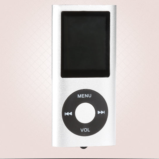 Portable Mp3 Music Player and FM Radio And More - Silver