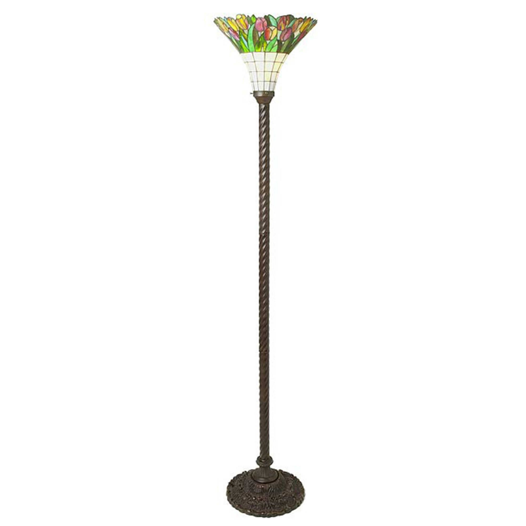 Famous Brand-Style Tulip Torchiere Lamp