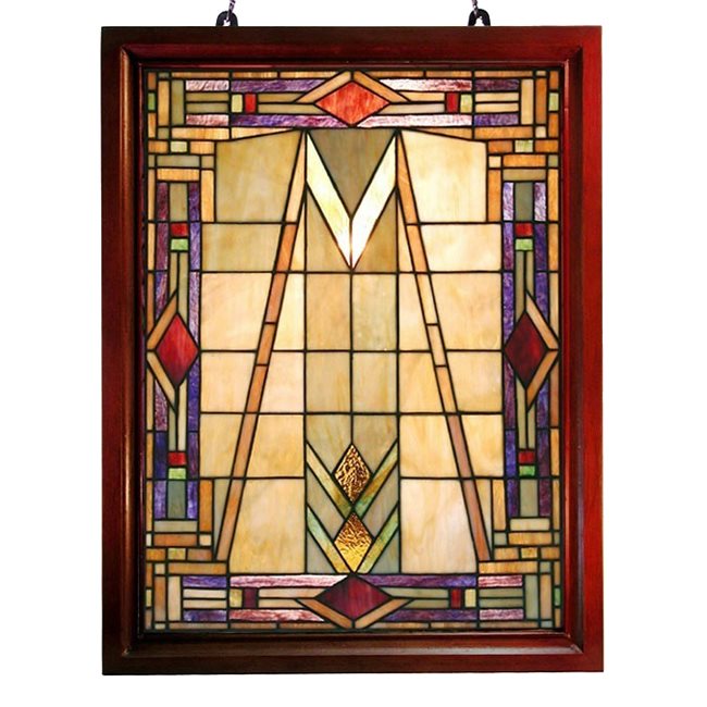 Famous Brand-Style Mission Glass Window Panel