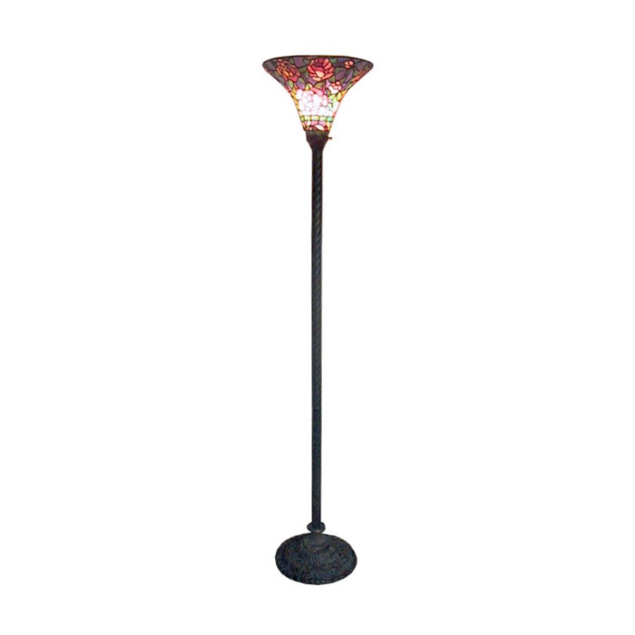 Famous Brand-Style Rose Torchiere Lamp