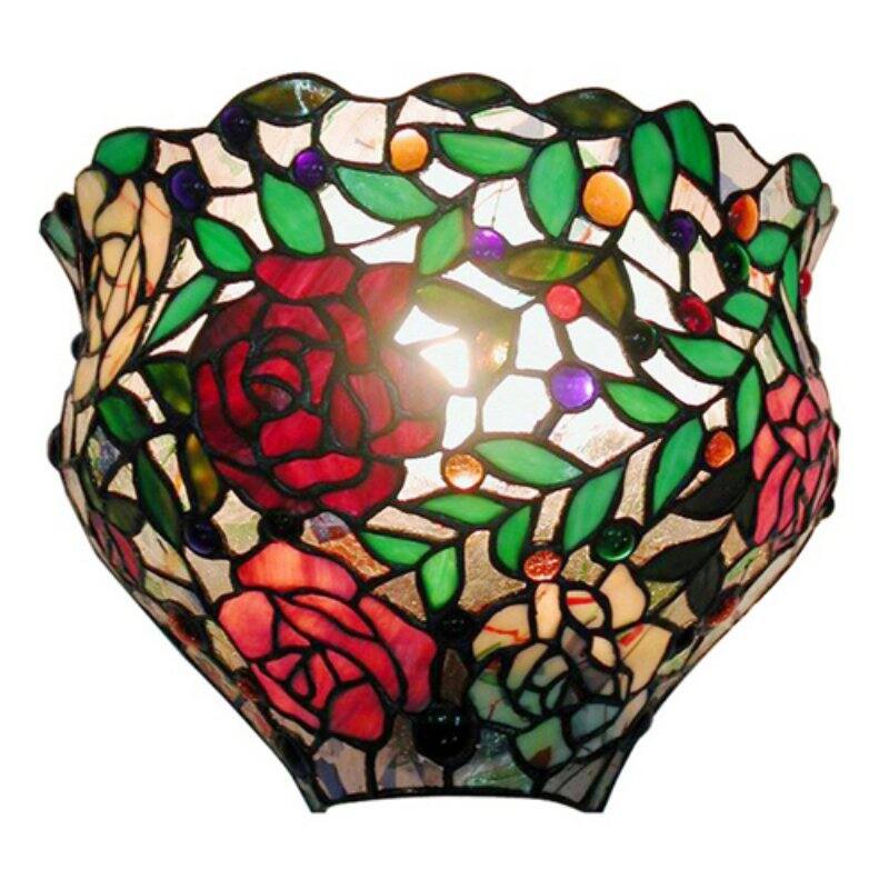 Famous Brand-Style Red Rose Wall Sconce