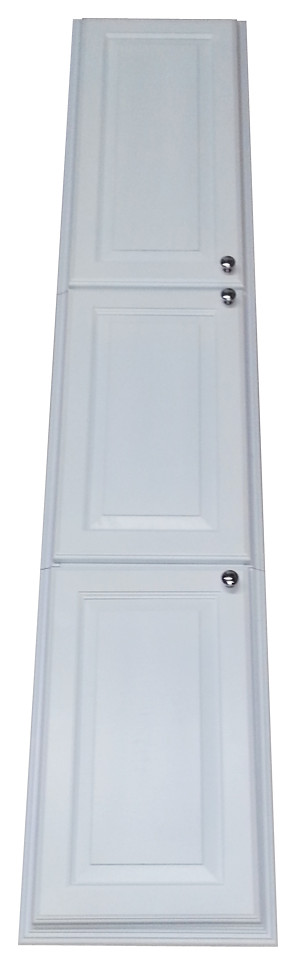 Booker On the Wall Cabinet - 79.5h x 15.5w x 3.5dWhite