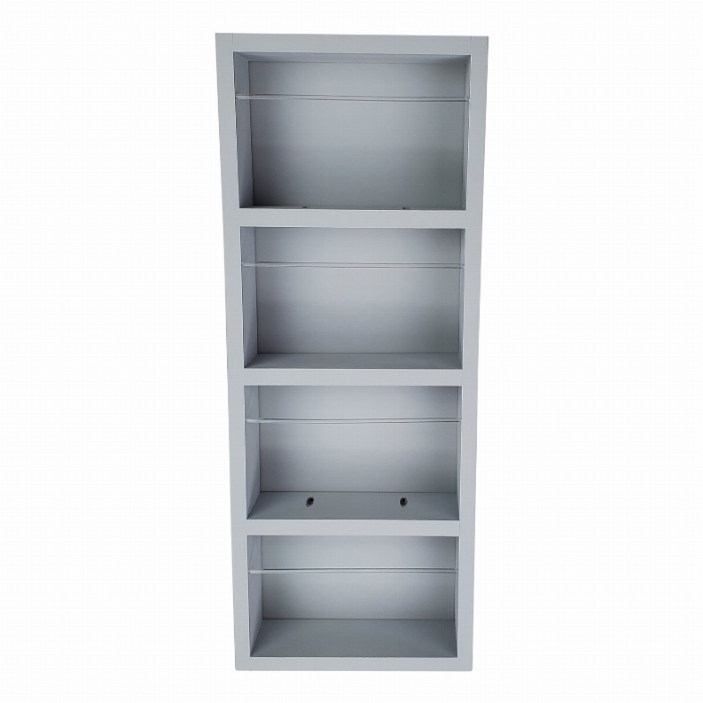 Cyprus On the Wall Spice Rack - 28"h x 14"W x 2.5"dPrimed Gray
